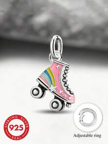 1 buah Gelang DIY Manik-Manik Hati Perak Sterling 925, Hadiah Istimewa, Penting untuk Siswa Kembali ke Sekolah, Perhiasan Siswa Terjangkau - Gaya 2 - View 2