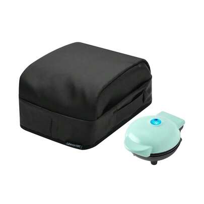 Dustproof Cover Compatible With DASH 4'' Waffle Maker, Carrying Bag For Mini Waffle Iron, Antistatic Protector Covers, Durable And Long-Lasting, Cover Only (Small)
