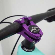 1pc Aluminum Alloy Hollow Bicycle Handlebar Stem, Mountain Bike Short Stem Accessories, Downhill Handlebar Stem - Multicolor - View 7