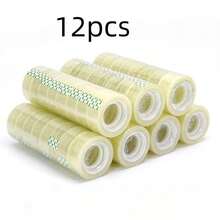 24 Rolls Of Clear Stationery Tape, Small Tape, Small Flower Pattern Tape. This Is An Office And Student Stationery Tape, Suitable For Office And School Use. - Default - View 7