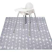 Waterproof Baby Dining Room Floor Protector Mat - Grey - View 5
