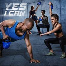 Yes4All Pesa Rusa Individual Recubierta de Vinilo de Alta Calidad - para Entrenamiento Cruzado, y Ejercicios de Entrenamiento de Fuerza - Kettlebell para Ejercicio - 5 libras - Ver 8