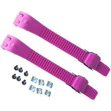 Alemon 2 Pieces Replacements Inline Roller Skating Shoes Energy Strap With Screws Nuts Skates Buckles Accessory,3 Colors Black Blue Pink - White - View 1