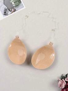 1pc New Strapless Round Cup Invisible Self-Adhesive Bra With Adjustable Shoulder Strap, Suitable For Spaghetti Strap And Backless Dress - Multicolor - View 6