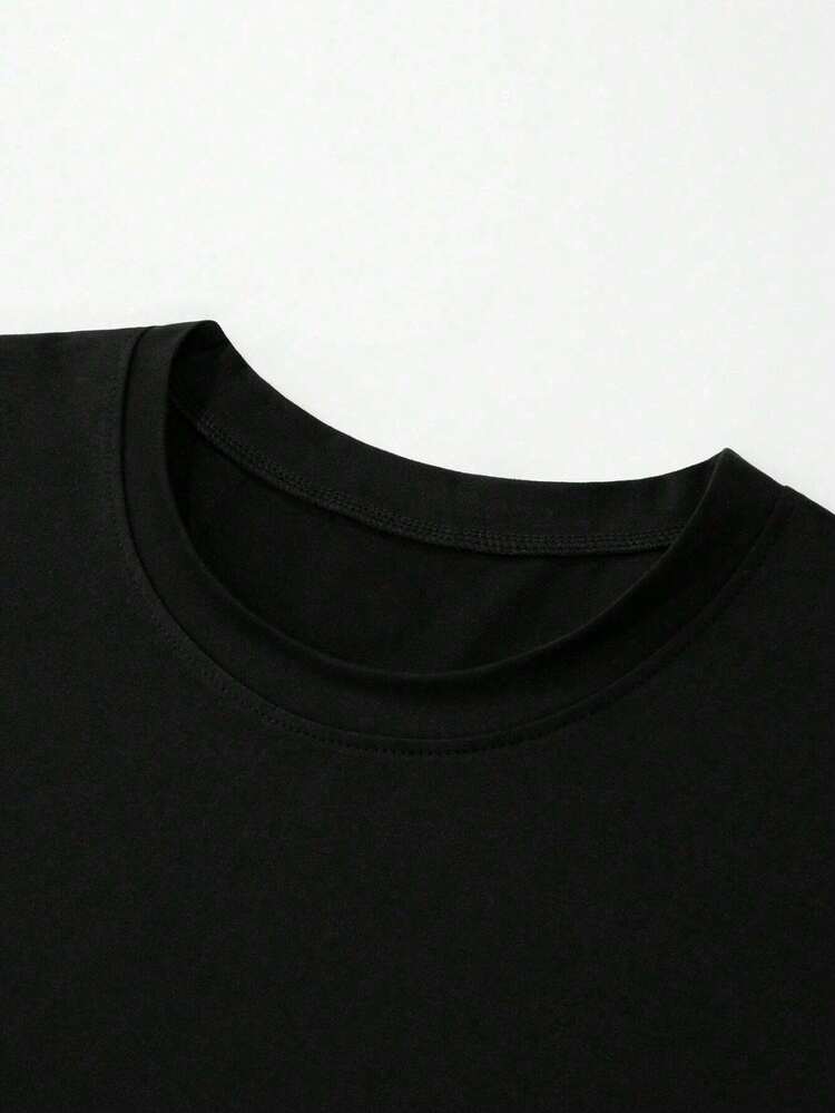 verano Cuello redondo playeras de hombre gym Ocio vacaciones  alta calidad camisas para hombre Estampados de moda  Y2K ropa de hombre sudadera para  festival  conjuntos de hombre regalos para hombre  México local - Negro - Añade 3
