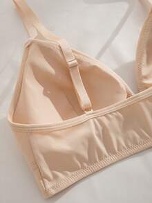 3 pezzi Reggiseno con chiusura frontale senza ferretto, imbottitura rimovibile, spalline regolabili, comodo e senza cuciture, biancheria intima da donna in stile dolce giapponese e coreano - Multicolore - Visualizzare 9