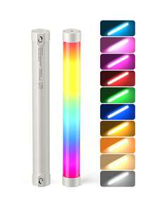 Rechargeable LED Neck Light With RGB Effects, Soft Lighting For Live Streaming And Selfie Photography, RGB LED Handheld Light For Selfie, Live Streaming, Video Shooting, Outdoor Night Scenes And Ambient Lighting - Type a - View 15