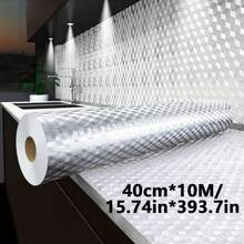 1 cuộn vật liệu composite nhôm 40cm*3m/10m, giấy dán chống dầu mỡ nhà bếp, chịu nhiệt, chống thấm nước, chống ẩm, tự dính, thích hợp cho tủ bếp, nhà cửa, dễ sử dụng và bảo trì. - Khối lập phương - Xem 13