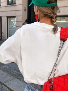 Women T-Shirts - [White] - View 2