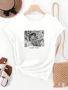 Women T-Shirts - [White] - View 12