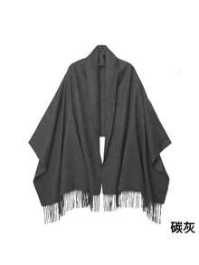 Casual Elegant Winter Scarf 150g With Fringes - 塗鴉 - 查看 3