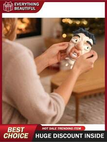 1pc - Elastic Mask Doll - Quick-Rebound And Non-Deformable, Funny And Stress-Relieving, Portable And Durable - Suitable For Office Stress Relief, Pranks At Friends' Parties, And Leisure Activities. - Màu ngẫu nhiên - Xem 2