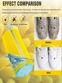 1/2 piezas Bolsa de lavado de zapatos de 360° Organizador de lavandería protector Lavable a máquina Secado al aire Forro de felpa Malla de almacenamiento para zapatillas, zapatos casuales, botas, previene la deformación y el daño, cuidado de calzado deportivo - Multicolor - Ver 4