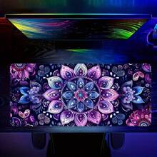 Mandala Pattern Waterproof Rubber Base Anti-Slip Gaming Keyboard Mat, Durable Thick Home/Office Pad, Ideal Gift For Gamers And Professionals - Mouse Pad - View 3