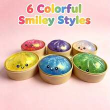 5.5cm Mini Sparkling Dumplings Glitter Dumpling Squishy - Random Glitter Dumpling Box, 10 Colors Dumplings Squishy Toy, Stress Relief Tools For Teenagers And Adults More Surprises (Random-1PCS) - 多色 2 - 查看 12