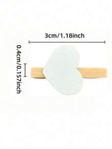 20/50/100个装木制衣夹，适用于家居、婚礼、情人节装饰，可用作毯子夹、爱心木夹、照片纸夹、迷你衣夹 - 白色 - 查看 2