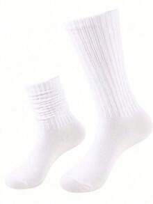 1/3/6 Paar Damen Socken in Große Größen aus Wollmischung, Kniestrümpfe, warm & bequem gestrickt, lässige lange Socken, Beinwärmer für Herbst/Winter - Verschiedenfarbig - Übersicht 9