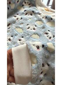 Children's Unisex Glow-In-The-Dark Panda Pajamas REF: 1542 - BLUE PANDA - View 5