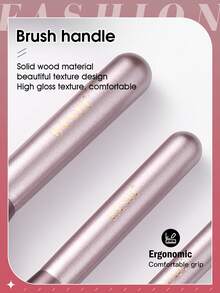 12 piezas Juego de brochas de maquillaje + 1 bolsa de almacenamiento - Multicolor - Ver 5