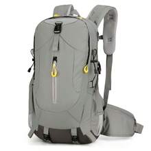 Mochila de gran capacidad de 30L, adecuada para senderismo, camping, viajes, transporte, unisex, ligera, apta para montañ - Gris - Ver 3