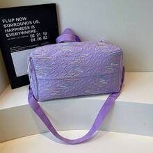 Niche Design Taro Purple Tote Bag, Large Capacity Handbag Shoulder Bag, High-Quality Travel Gym Luggage Bag, Versatile - Multicolor - View 4