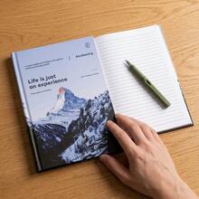 Nature-Inspired A5 Hardback Notebook | 160 Lined Pages, 4 Unique Landscape Themes, Perfect For Daily Journaling - A5 - View 3