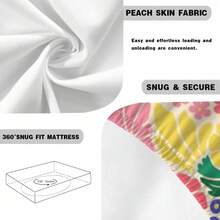 3pcs Boho Floral Bed Set Fitted Sheet Bedding, 3pcs Soft Brushed Polyester Mattress Protector (1pc*Fitted Sheet + 2pc*Pillowcase, Coreless) Soft And Breathable Bed Sheet Bedding, Suitable For Home Bedroom And Guest Room, Back-To-School Favorites, Suitable For All Seasons - Blue Floral - View 7