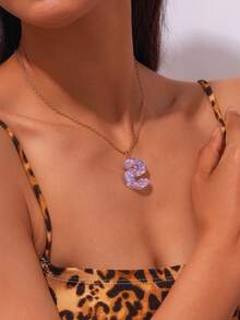 1 chiếc vòng cổ chữ đính sequin thời trang, đa năng, vòng cổ choker đeo hàng ngày dành cho nữ. - Nhiều màu - Xem 8