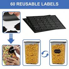 76 Storage Boxes, Sealed Kitchen Storage Containers With Lids, Used For Storing And Sorting Cereal Powder, Coffee, Popcorn, Sugar, Food Sets, Including 38 Lids And 38 Cans, For Kitchen Preservation, Storage, Moisture Prevention, With Label Paper And Pen - View 4