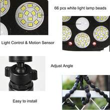 Creative Octopus Solar Wall Light With Automatic Sensor, Solar Powered Outdoor Garden Lamp, USB Rechargeable Simulated Surveillance Wall Light, Waterproof Patio Yard Motion Sensor Night Light - 仿監控 - 查看 5