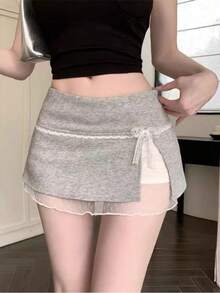 Women Skirts - Grey - View 2