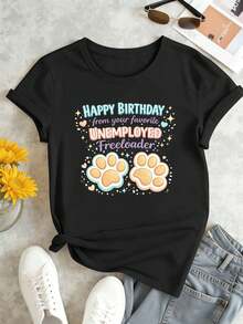Women T-Shirts - Black - View 2