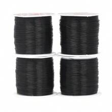 150-10M 0.2-0.8MM Negro/Blanco Transparente Cuerda de Pesca No Elástica Fuerte Cordón de Cuentas Hilo de Nylon Accesorios para Hacer Joyas Cuerda Decorativa - hilo de pescar no elástico - Ver 6