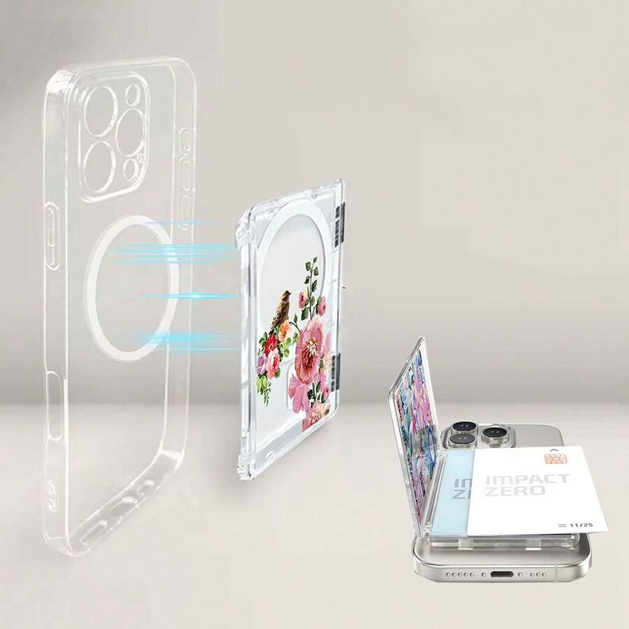 Tương thích với iPhone 17/16/15/14/13/12 Pro Max, ví đựng thẻ từ MagSafe, ốp lưng điện thoại có chức năng giá đỡ. - Nhiều màu - Xem 1
