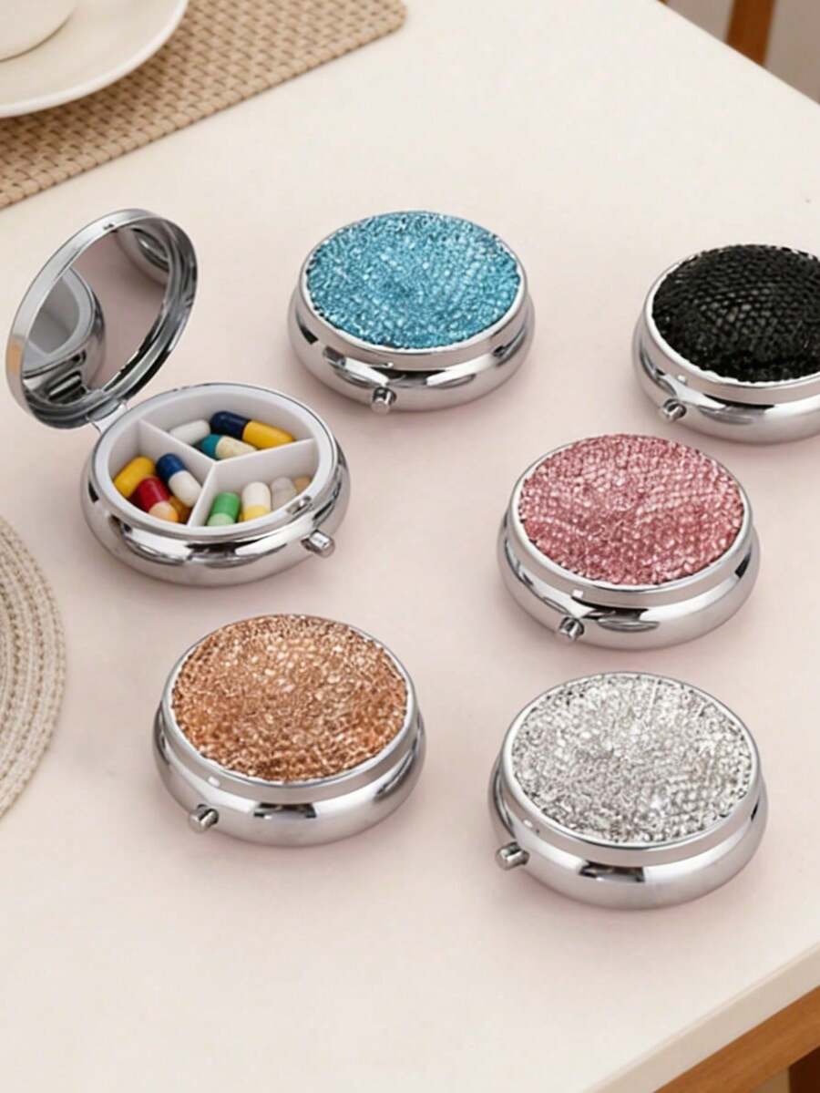 1 hộp đựng thuốc đính đá lấp lánh, hộp đựng thuốc nhiều màu sắc, hộp đựng đa chức năng, hộp đựng thuốc di động hàng ngày, hộp đựng thuốc đính đá, hộp đựng thuốc nhỏ chống ẩm, hộp đựng thuốc du lịch, thích hợp đựng vitamin, thực phẩm chức năng và các vật dụng nhỏ khác, phụ kiện y tế cần thiết, dùng hàng ngày/ngoài trời/du lịch, thiết yếu cho người quan tâm đến sức khỏe và người thường xuyên di chuyển, quà tặng độc đáo cho mùa tựu trường, quà tặng ngày lễ, quà sinh nhật, quà tặng tiệc tùng, quà tặng Ngày của Mẹ. - Nhiều màu - Xem 1