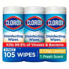 Clorox, Bleach-Free Formula, Crisp Lemon Scent, 35 Count, Kills 99.9% Of Germs, All-Purpose Cleaning Wipes For Home & Office, Multi-Surface - Default - View 1