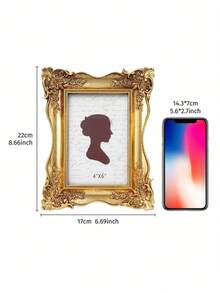 Rose Embossed Photo Frame, White Plastic Poster Display Frame, Home Decor Gift For Birthday, Graduation - Multicolor - View 15