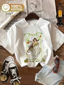 Women T-Shirts - [White] - View 12