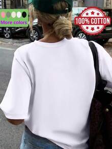 Women T-Shirts - [White] - View 2