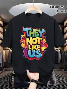 Men's Summer Casual Short Sleeve Crew Neck T-Shirts - X - Black - View 2