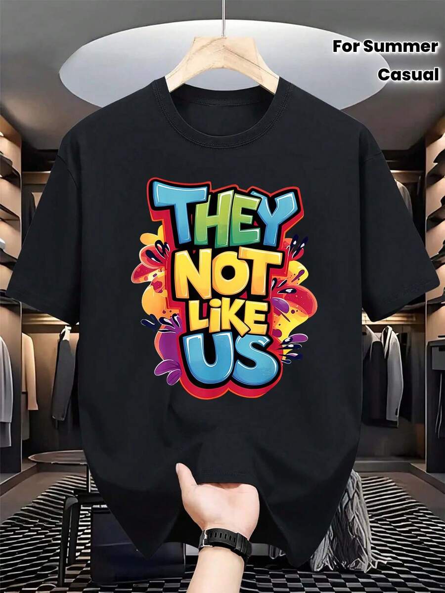 Men's Summer Casual Short Sleeve Crew Neck T-Shirts - X