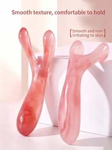 Bộ 2 dụng cụ massage Gua Sha, lược massage mặt bằng nhựa, dụng cụ cạo xương. - Nhiều màu - Xem 1