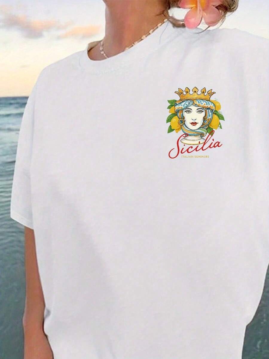 Women T-Shirts - [White] - View 1