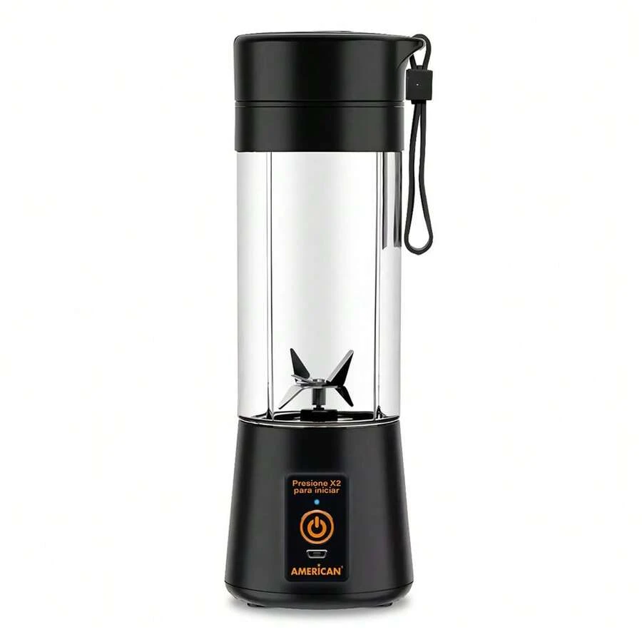 Licuadora Portatil Recargable Usb American - Negro - Ver 1