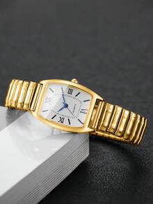 Bộ 3 đồng hồ đeo tay nữ dây thun co giãn, kiểu dáng thanh lịch, mặt số số, máy quartz, thời trang (Không bao gồm hộp đựng đồng hồ) - Nhiều màu - Xem 7
