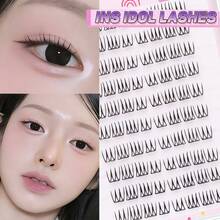 No Glue Needed, 80 Clusters Cartoon Style DIY Eyelash Extension, Korean Style Eyelashes - C - View 4