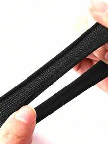 200pcs/100pcs/50pc Set Black Elastic Hair Ties, Simple & Elegant Hair Accessories Suitable For Ponytail, Braid, Daily Wear & Outdoor Use, All Season ,Hair Rubber Bands ,Scrunchies ,Hair Rope Head Accessories Elastic Band - 黑色 - 查看 4