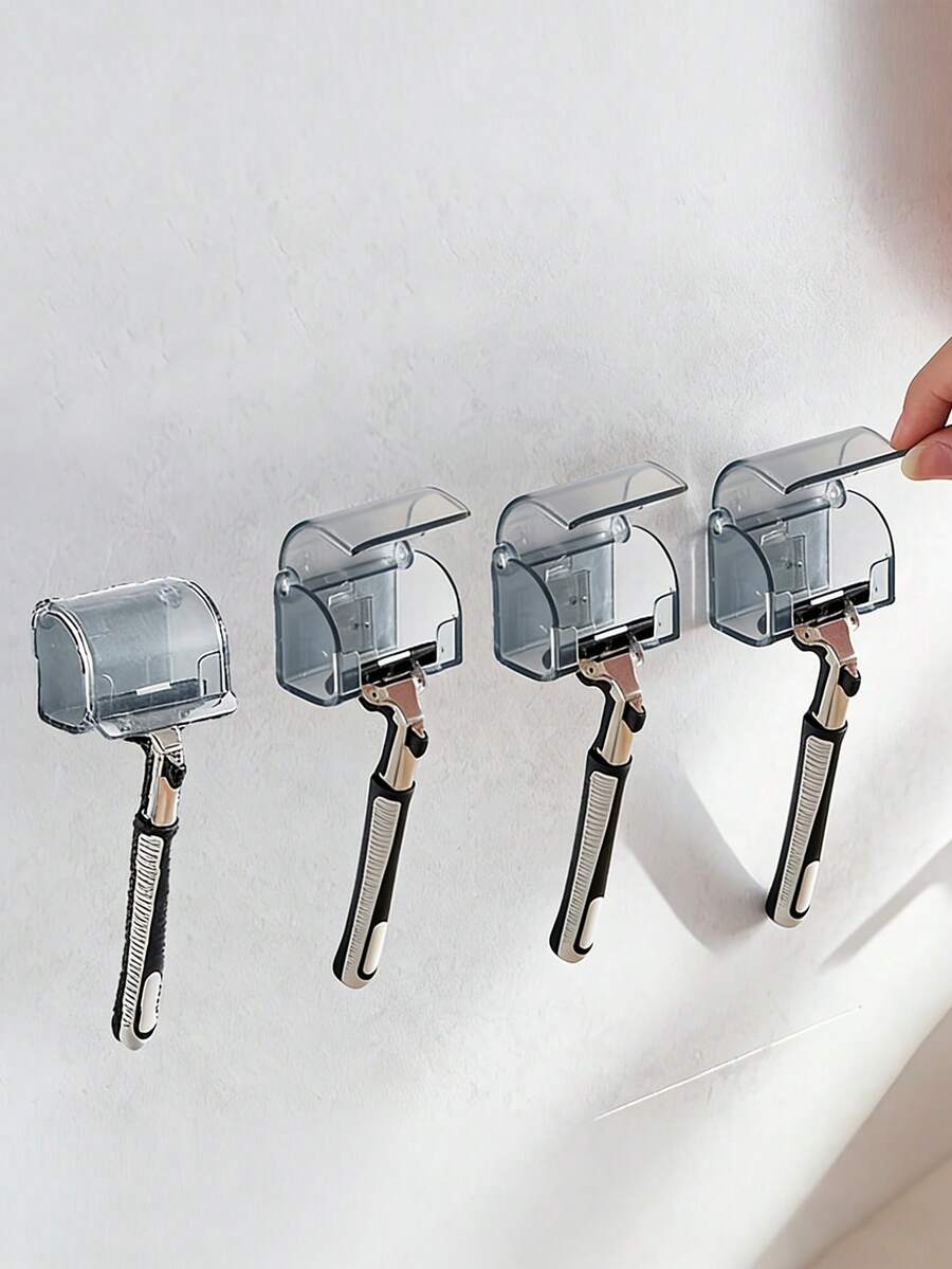 1/2 chiếc giá treo dao cạo gắn tường phòng tắm, móc dán tự dính chống thấm nước, dùng để đựng dao cạo Fusion ProShield, Venus, bông tắm, khăn, bàn chải đánh răng, đồ dùng du lịch phòng tắm.