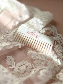 1pc Elegant Vintage Pearl Decorated Hair Comb, Unique Hair Accessory, Perfect Gift For Women - Multicolor - View 5
