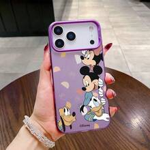 Disney 手機殼，卡通米奇米妮唐老鴨趣味吸睛，適用 iPhone 18 Pro、18 Pro Max、Galaxy S26、S26+、S25 Ultra、S25、S24 Plus、S23 Ultra、17 Pro、12 Pro、14 Pro Max、16 Pro Max、IP17、16 Plus、15 Pro Max、IP16、14 Plus、15 Pro、IP14、13 Pro Max、17 Air、12、11，可愛女孩防摔保護殼 - 紫色 - 查看 2